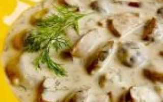 Белые грибы в сметане: жареные и тушеные, вкусные рецепты