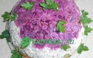 Салат с блинами «Розочки» – вкусный и легкий рецепт