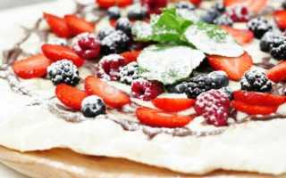 Сладкая пицца с фруктами: невероятно вкусный и красивый десерт