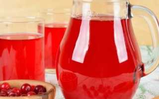 Морс из брусники замороженной, рецепт приготовления.