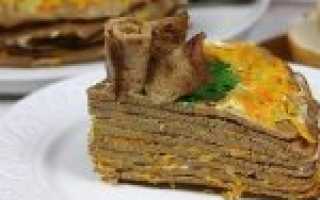 Очень вкусный печёночный торт из куриной печени — пошаговый рецепт