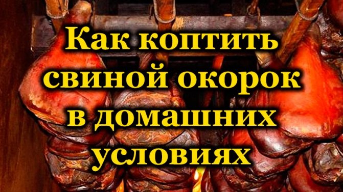 Как коптить свиной окорок в домашних условиях
