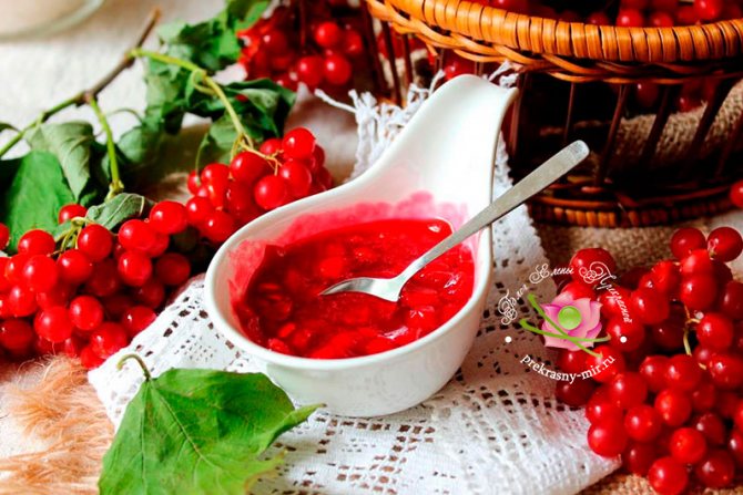 Калина с медом рецепт