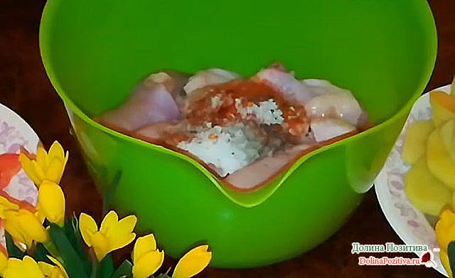 курица с маринадом