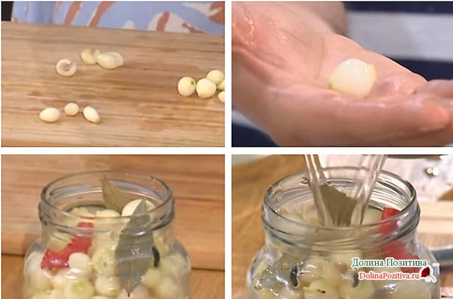 маринованный лук целиком