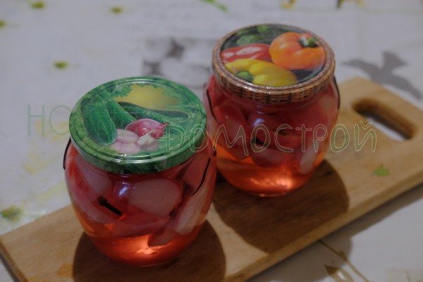 редис, маринованный дольками без стерилизации