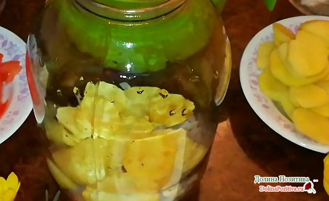 слой картошки