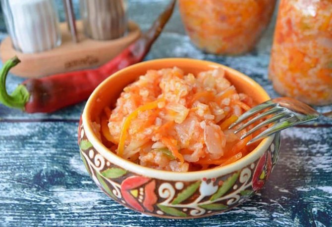 Закуска овощная с рисом