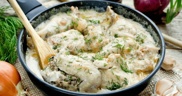 Гедлибже из курицы. Рецепты в мультиварке, сковороде, духовке со сметаной, грибами, пастой, картошкой