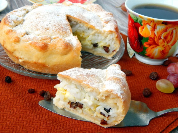Губадия сладкая с рисом и изюмом, курагой по-татарски. Рецепт