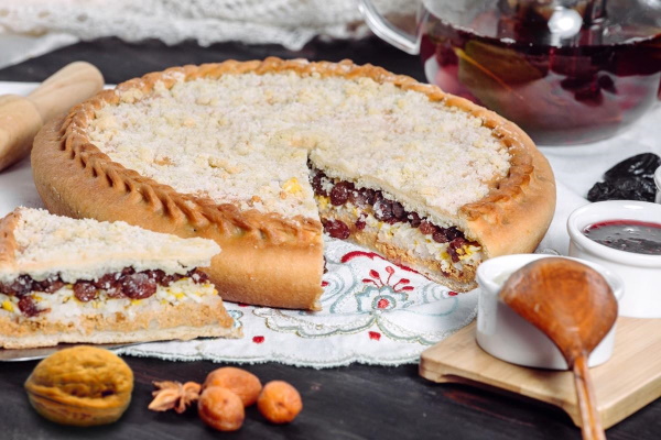Губадия сладкая с рисом и изюмом, курагой по-татарски. Рецепт