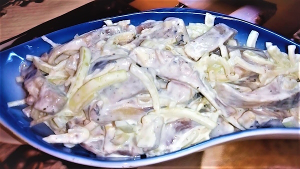 Маринад для селедки с уксусом, маслом, луком. Рецепт