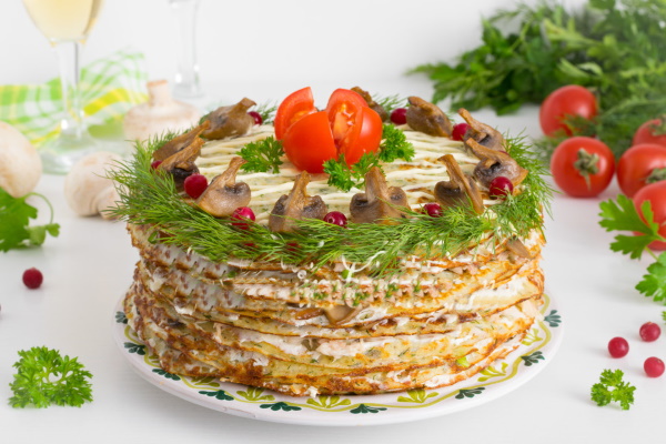 Мясной торт. Рецепты пошагово с фото