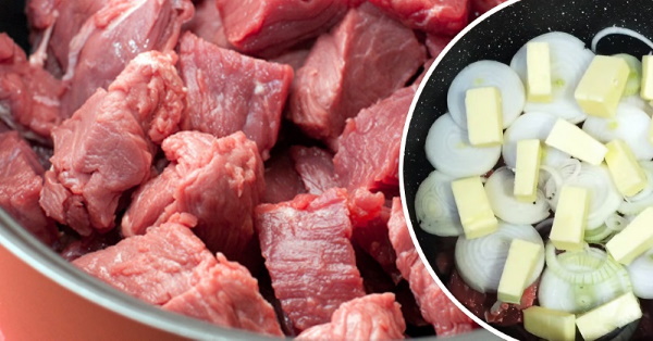 Мясо по-кремлевски из говядины, свинины в мультиварке, казане, скороварке пошагово