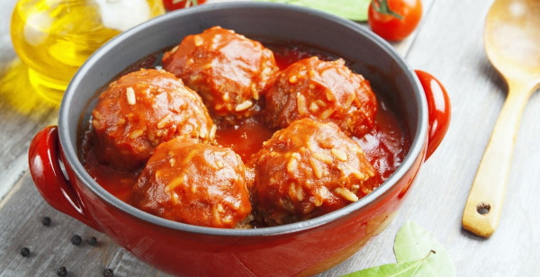 Подлива для ежиков мясных из фарша и риса. Рецепт