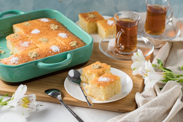 Ревани (Revani) турецкий с маком. Рецепт классический