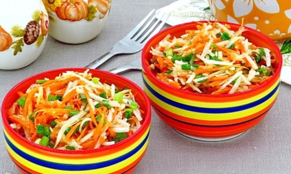 Салаты из черной редьки. Рецепты с морковью, яблоком, мясом, луком, майонезом, яйцом пошагово