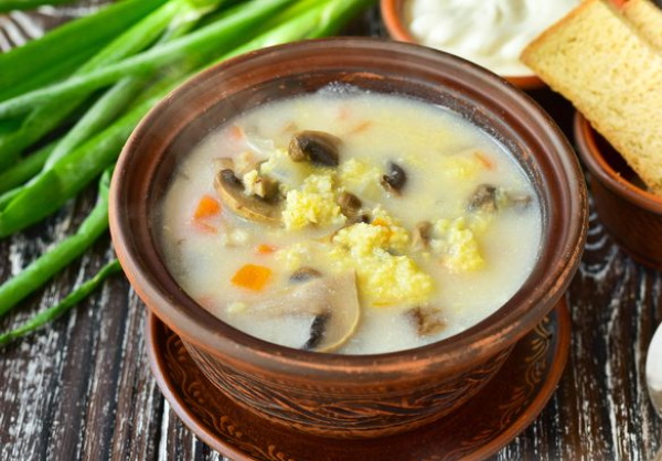 Сливочный суп с курицей и плавленым сыром. Рецепт с грибами, картошкой, рисом, сливками