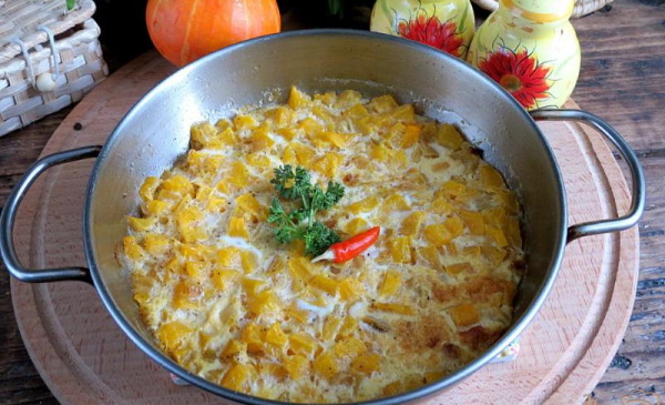 Тыква на сковороде. Рецепты приготовления с сахаром, яйцами, сыром